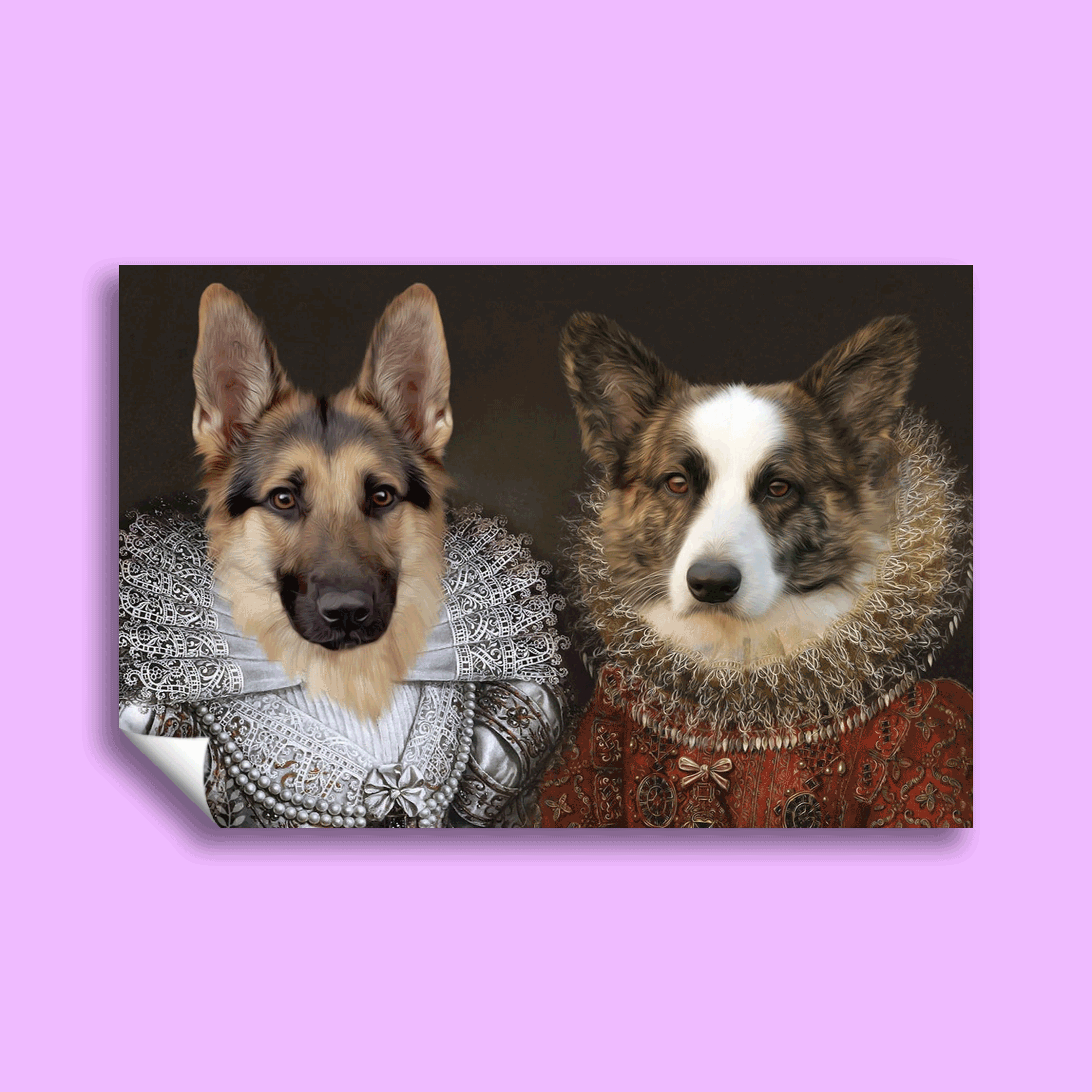 The Noble Duo - Custom Pet Portrait